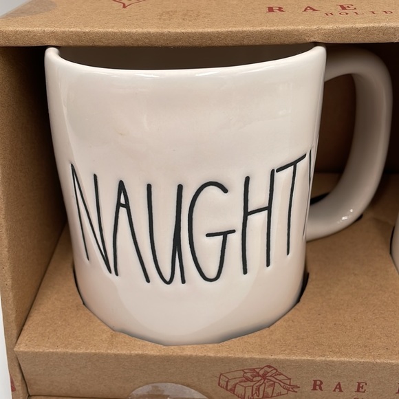 Rae Dunn Holiday Mugs Gift Set Naughty & Nice - Picture 2 of 5
